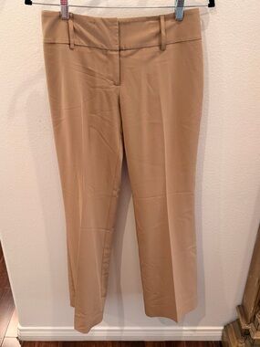 S&D Women's Camel Straight Leg Dress Trousers